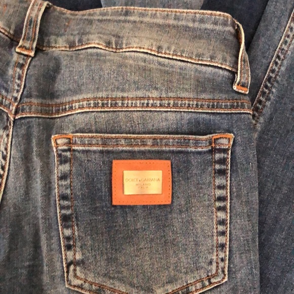 Dolce & Gabbana flared jeans size 38 Italian blue color good condition - Picture 10 of 16